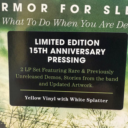 Armor For Sleep - What To Do When You Are Dead Vinyl LP Deluxe Yellow Splatter SEALED