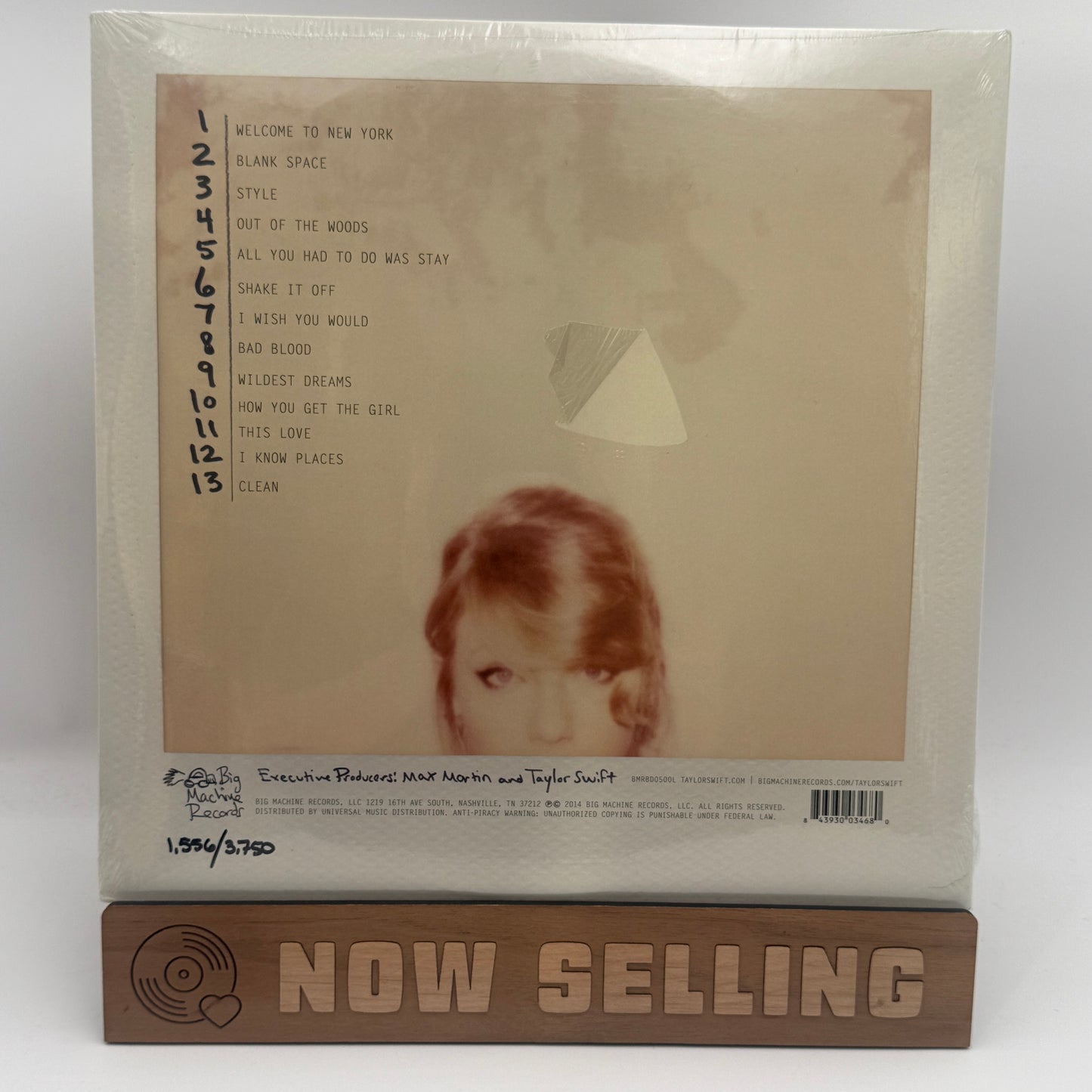 Taylor Swift - 1989 Vinyl LP Crystal Clear & Pink Transparent SEALED Numbered RSD 2018