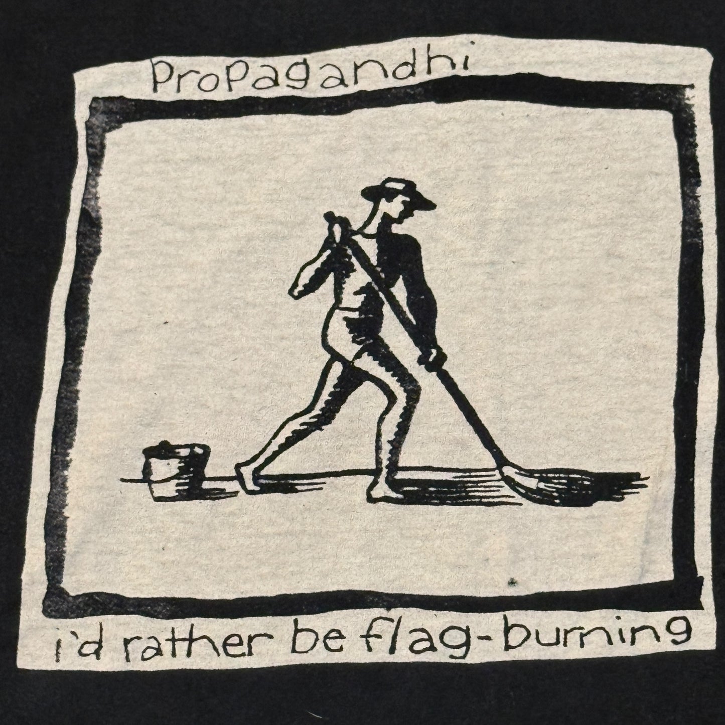 Propagandhi Band I'd Rather Be Flag Burning 90s Vintage T-Shirt Size XXL