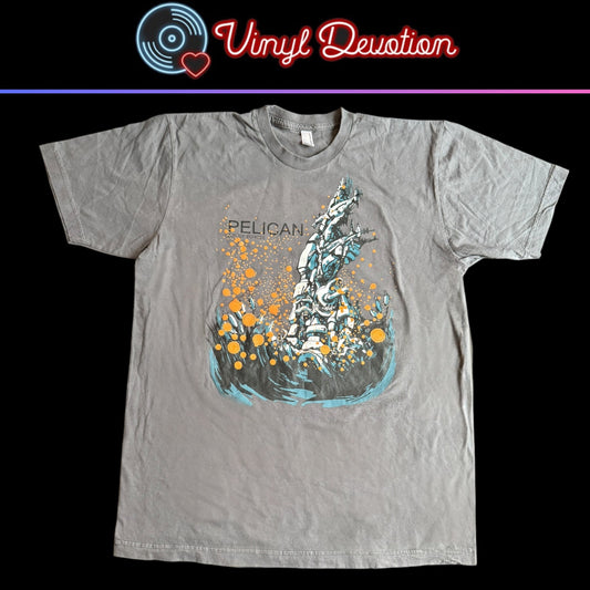 Pelican Band City Of Echoes Dots Gray T-Shirt Size L