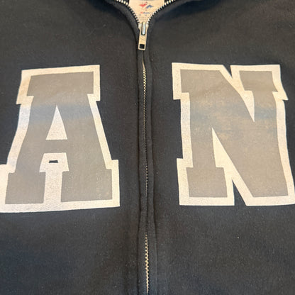 American Nightmare Band Varsity Y2K Vintage Zip Up Hoodie Size M Give Up The Ghost