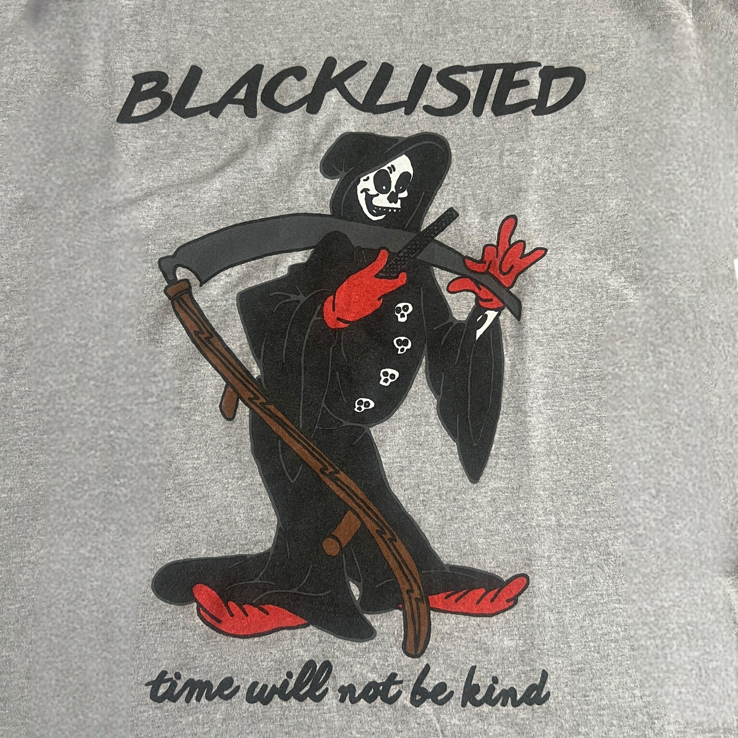 Blacklisted Band Time Will Not Be Kind T-Shirt Size L
