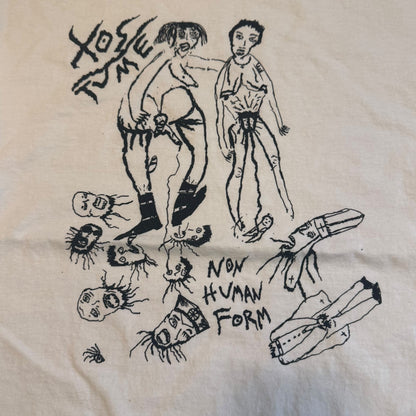 Xostume Band Non Human Form White T-Shirt Size S Darkwave Vaporwave