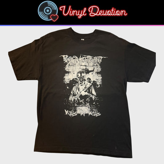 Recalcitrant Grindcore Band Kill At Will T-Shirt Size L Fiend Haggus