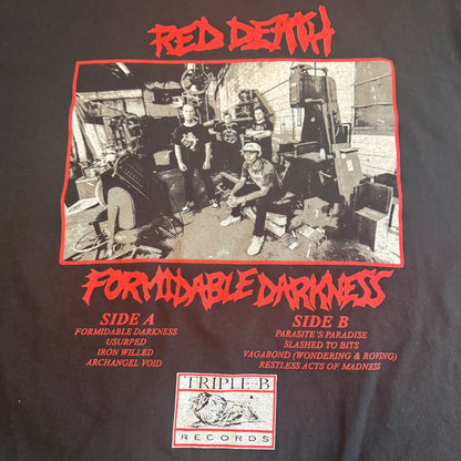 Red Death Band Formidable Darkness Long Sleeve T-Shirt Size XXL Crossover Thrash
