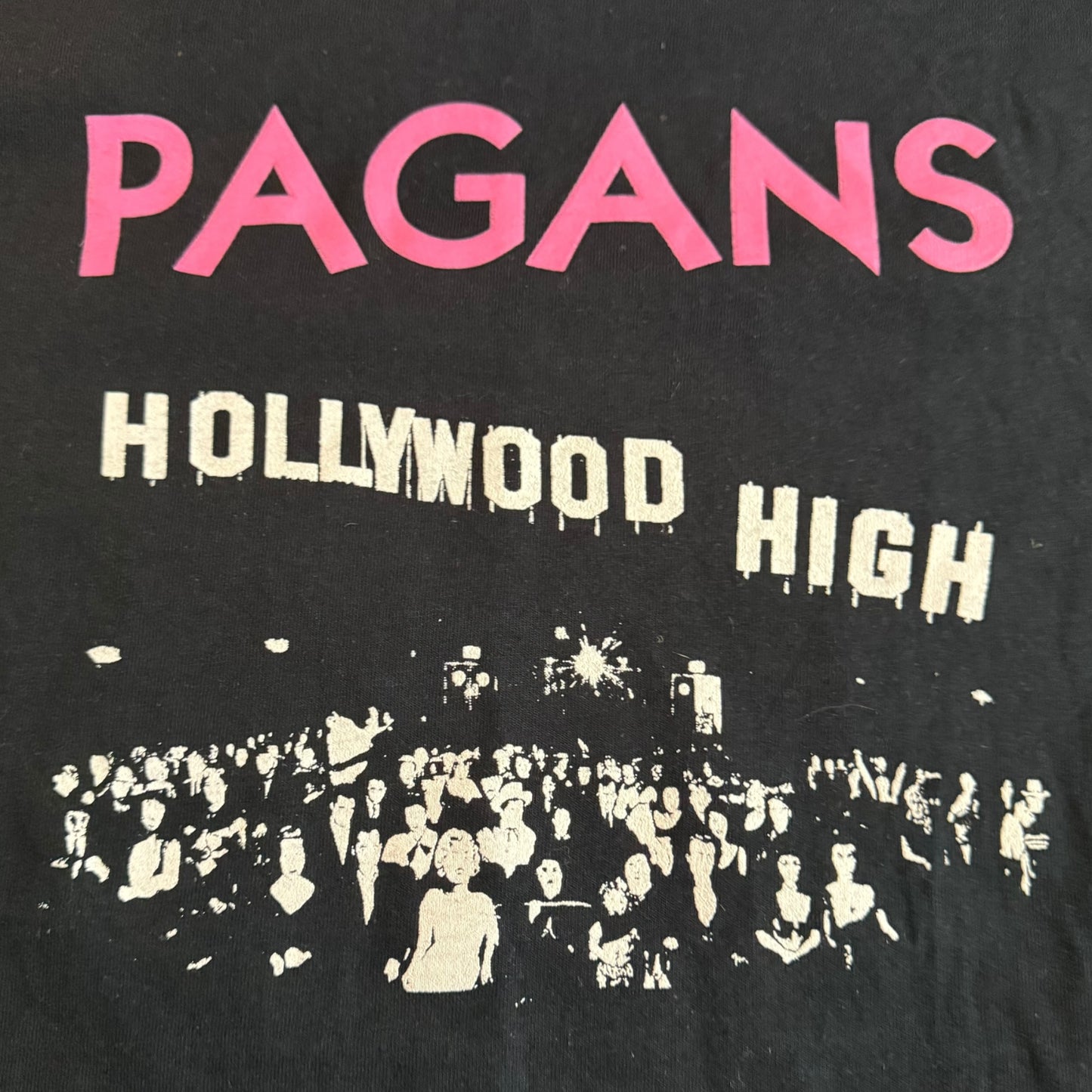 Pagans Band Hollywood High T-Shirt Size L Mike Hudson