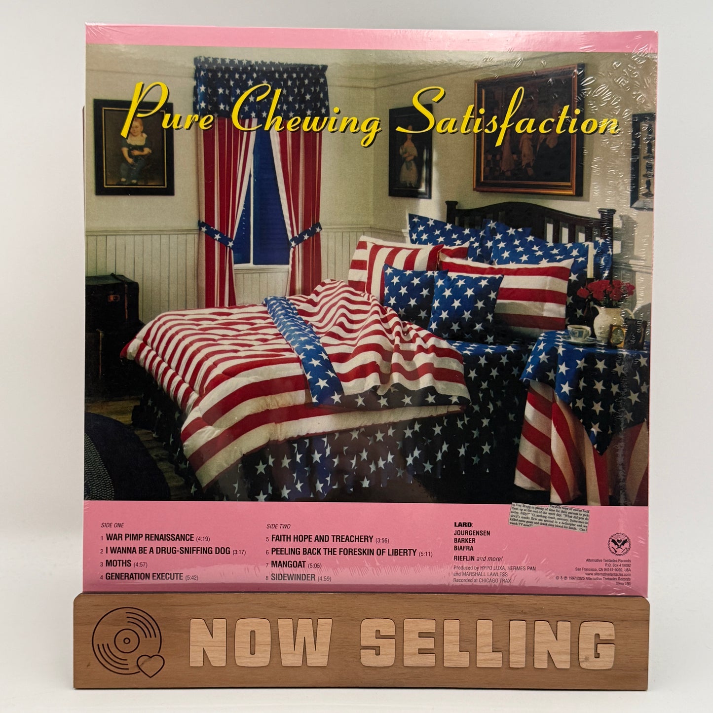 Lard - Pure Chewing Satisfaction Vinyl LP Reissue Pink SEALED