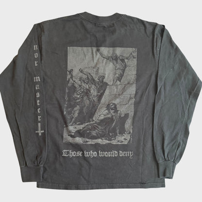 Caulfield Hardcore Band Those Who Would Deny Long Sleeve T-Shirt Size S READ