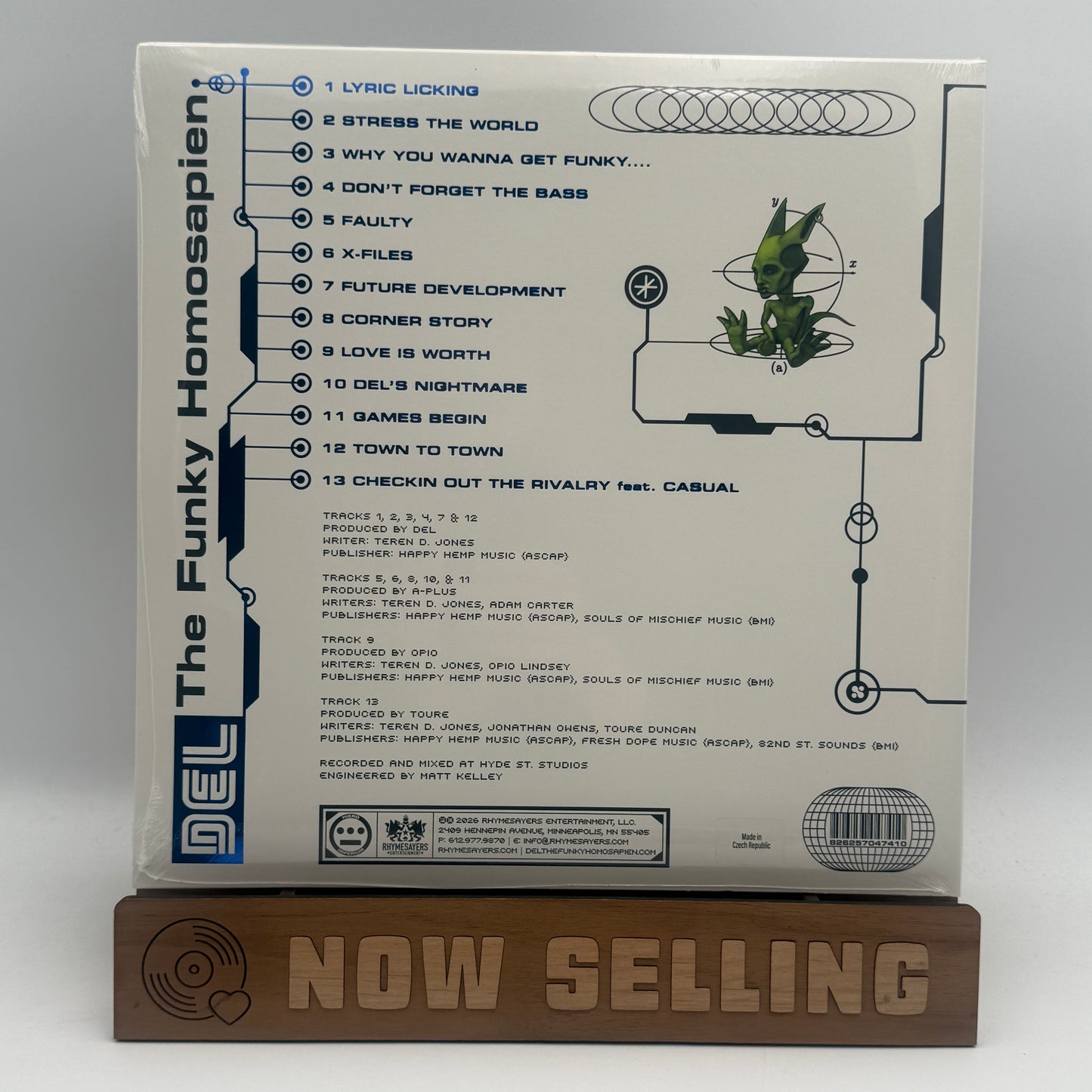 Del Tha Funkee Homosapien - Future Development Vinyl LP Reissue Metallic Blue SEALED