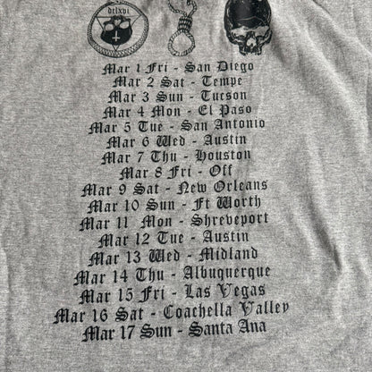 ACxDC / Antichrist Demoncore Band 2013 Tour Gray T-Shirt Size XL