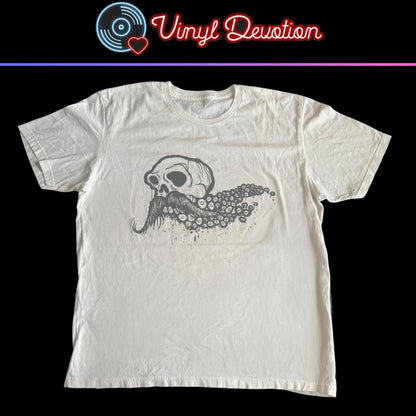 Hydra Head x Robotic Empire Robotic Boot Tentaskull White T-Shirt Size XL Aaron Turner