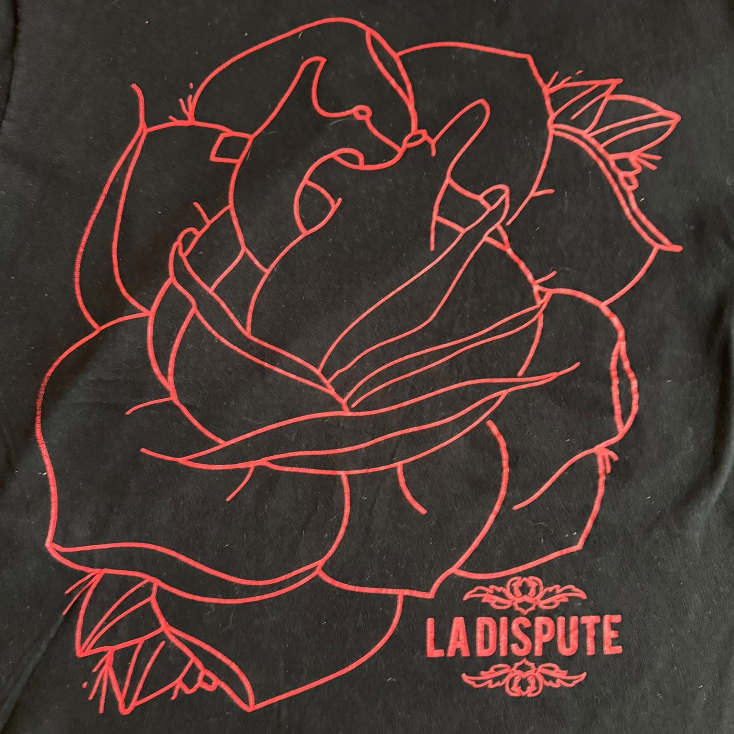 La Dispute Band Logo Rose Heart T-Shirt Size Wildlife No Sleep Records