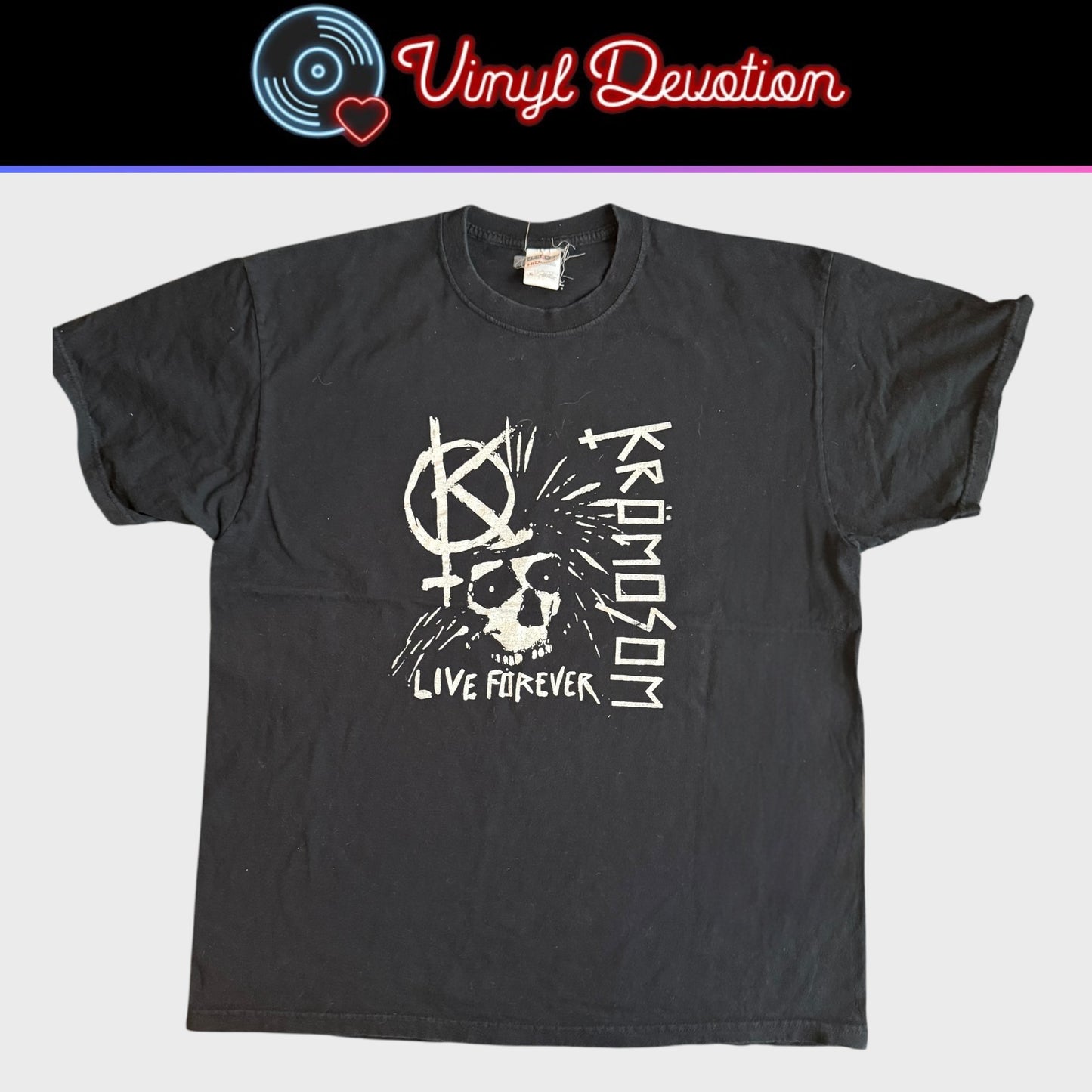 Krömosom Band Live Forever T-Shirt Size XL Kromosom