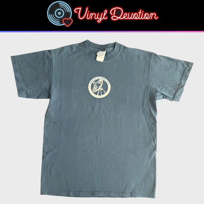 Radar Recordings Record Label Blue Vintage T-Shirt Size M Junius Cancer Conspiracy Constants