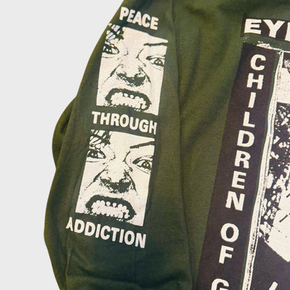 EyeHateGod Band Children Of God Military Green Long Sleeve T-Shirt