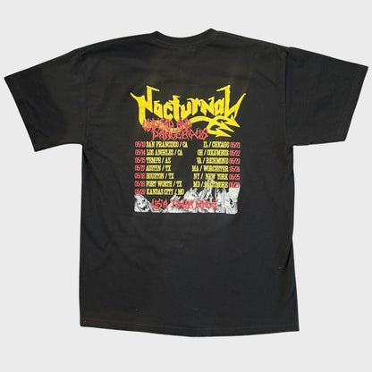 Nocturnal Band 2011 USA Tour T-Shirt Size M German Thrash Black Metal