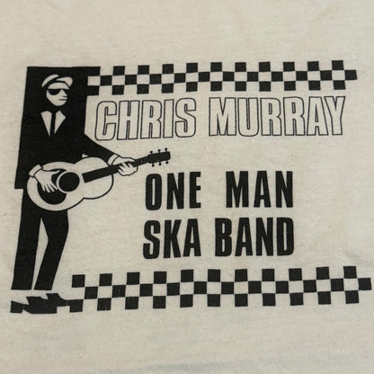 Chris Murray One Man Ska Band White T-Shirt Size S