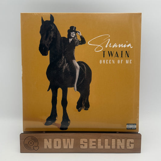 Shania Twain - Queen Of Me Vinyl LP Gold Leopard Print SEALED