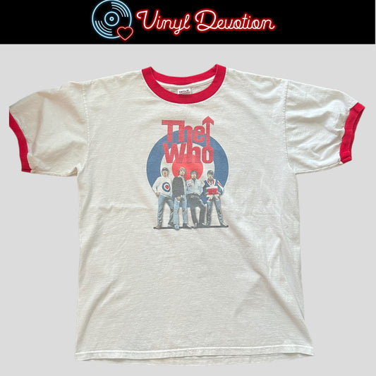 The Who Band Y2K Vintage Ringer T-Shirt Size L