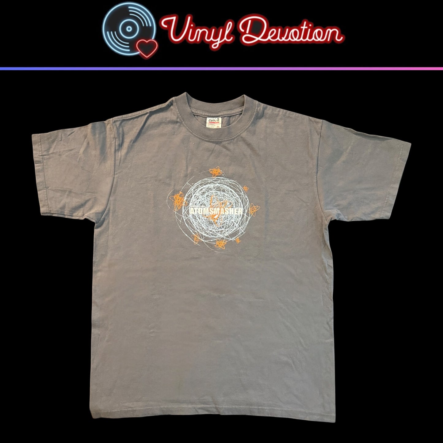 James Plotkin's Atomsmasher Band Gray Vintage T-Shirt Size M Khanate Khlyst Phantomsmasher Jodis