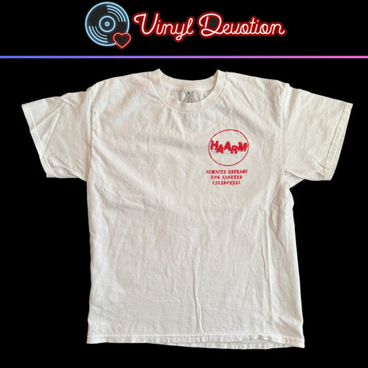 Haarm Hardcore Band Atwater Village Noise Pollution White T-Shirt Size L