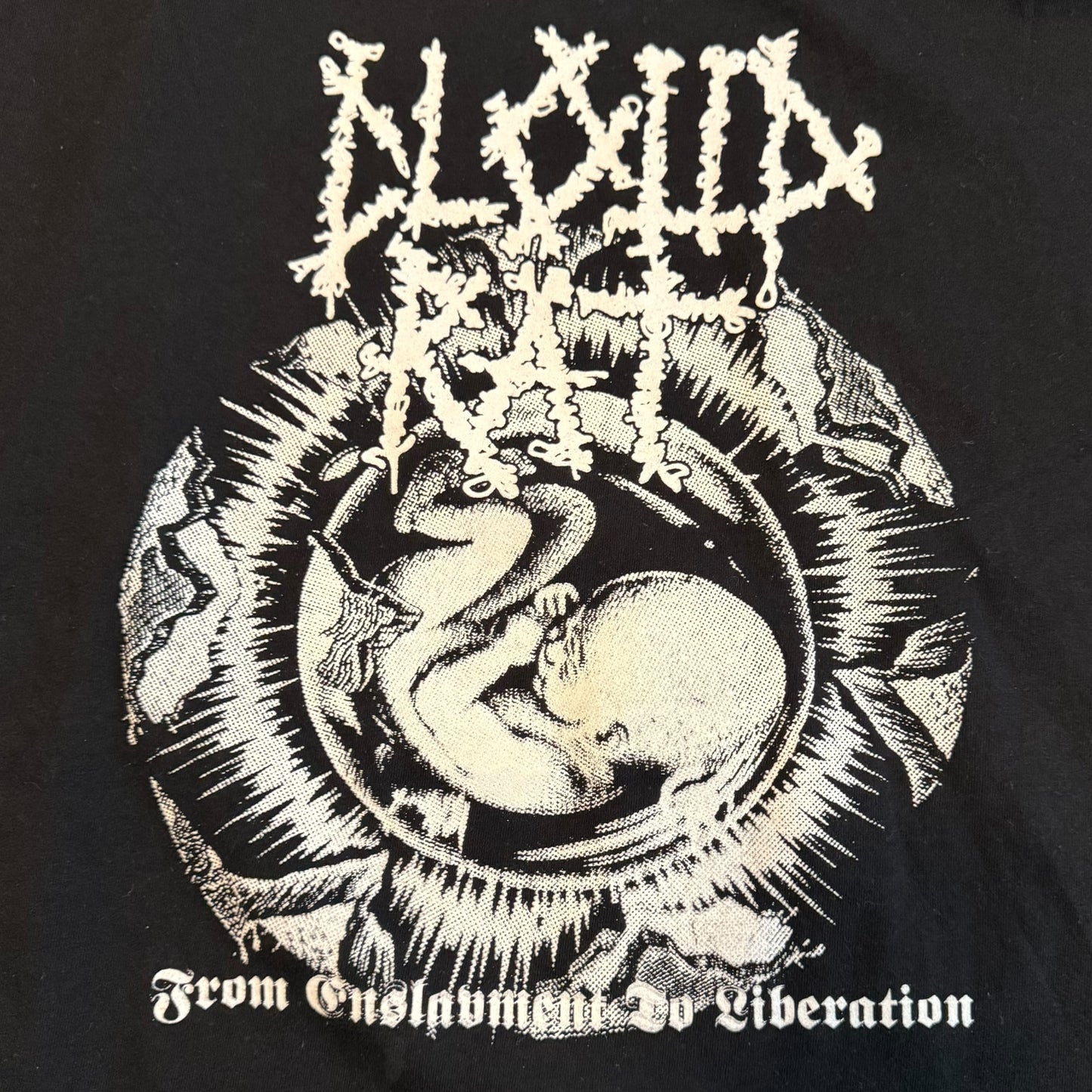 Cloud Rat Grindcore Band From Enslavement To Liberation T-Shirt Size L