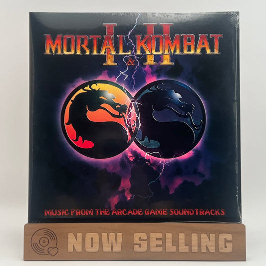Mortal Kombat I & II Arcade Game Soundtrack Vinyl LP Blue / Orange Splatter SEALED