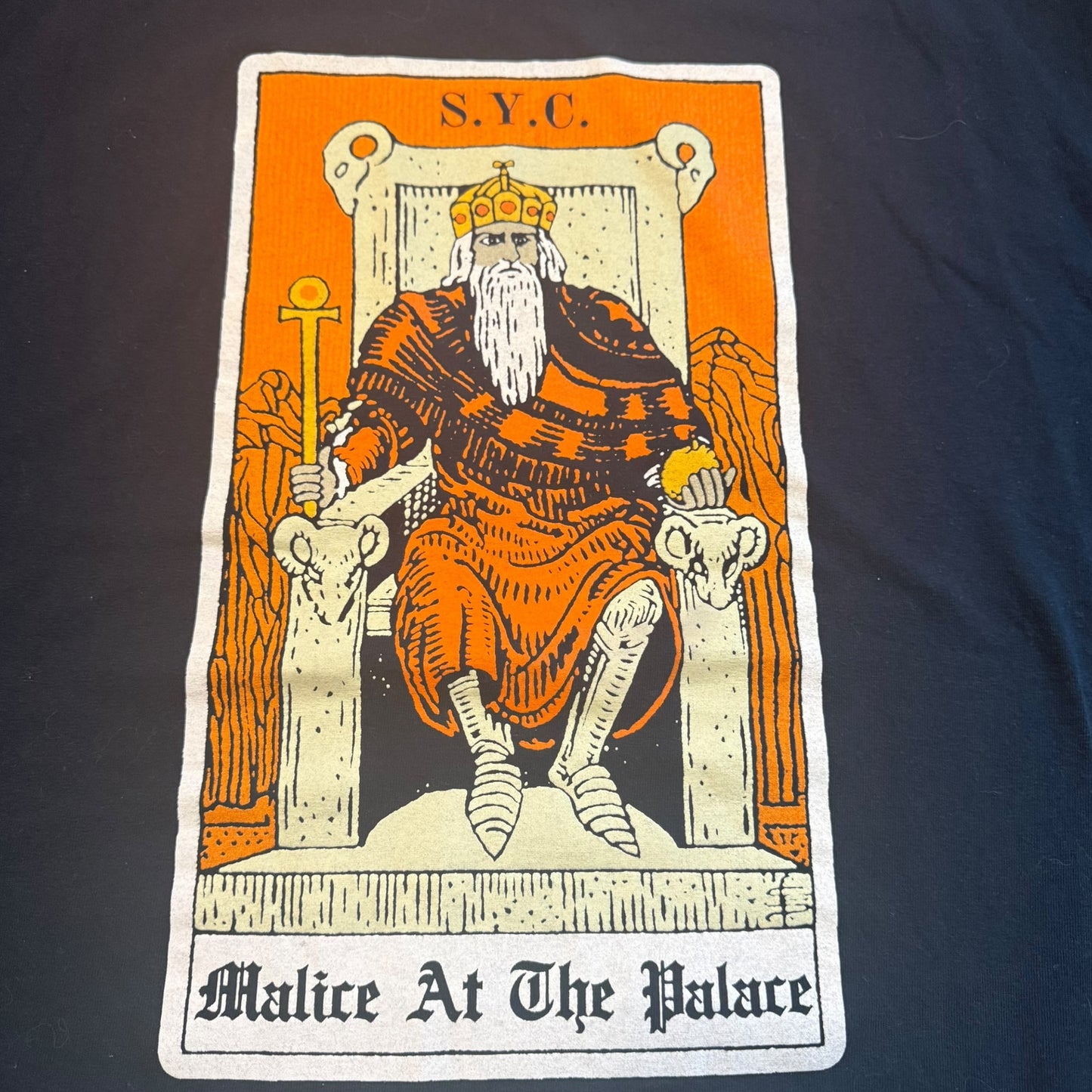Malice At The Palace Band S.Y.C. Jesus Piece Split T-Shirt Size XL