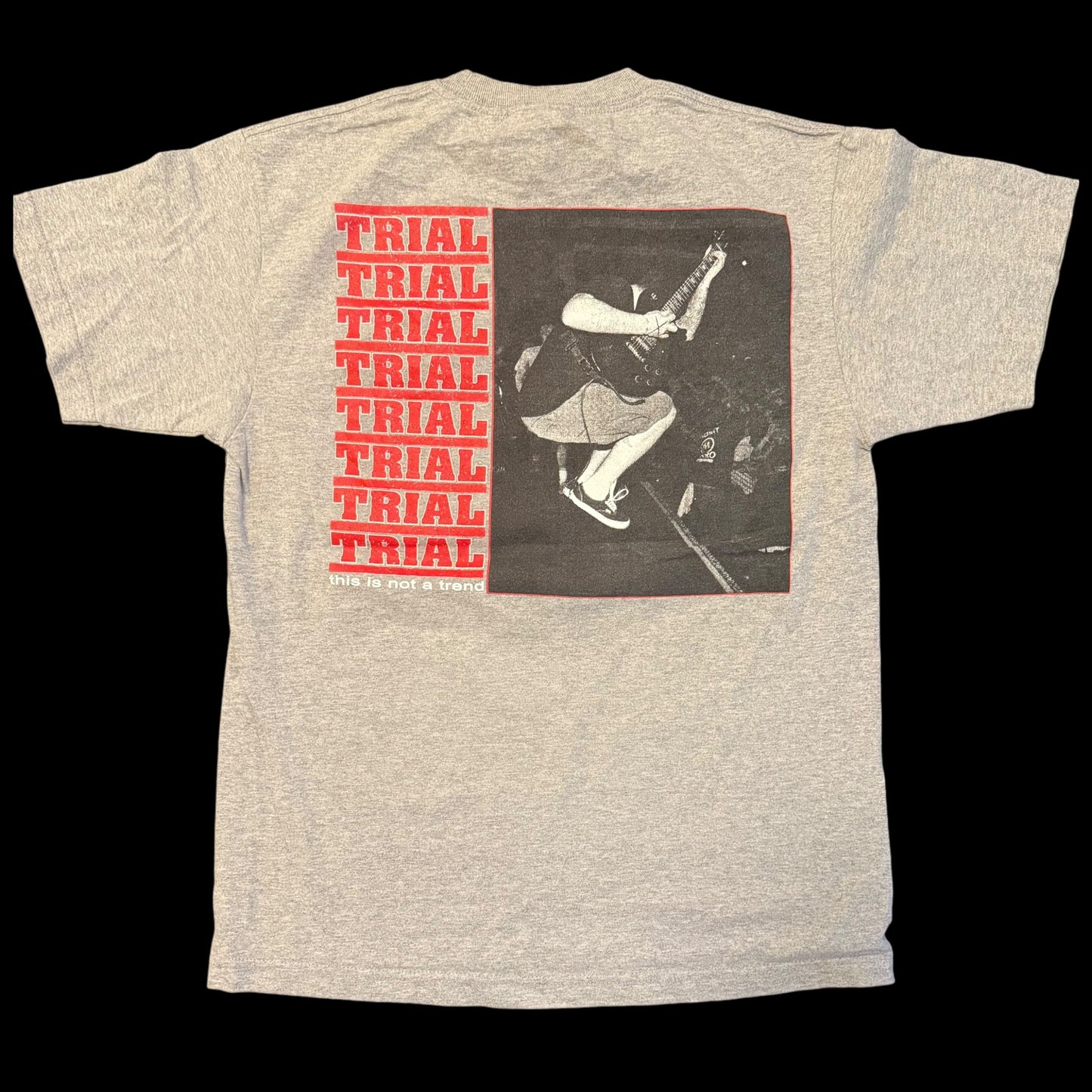 Trial Hardcore Band Spirit Remains - This Is Not A Trend Gray T-Shirt Size M