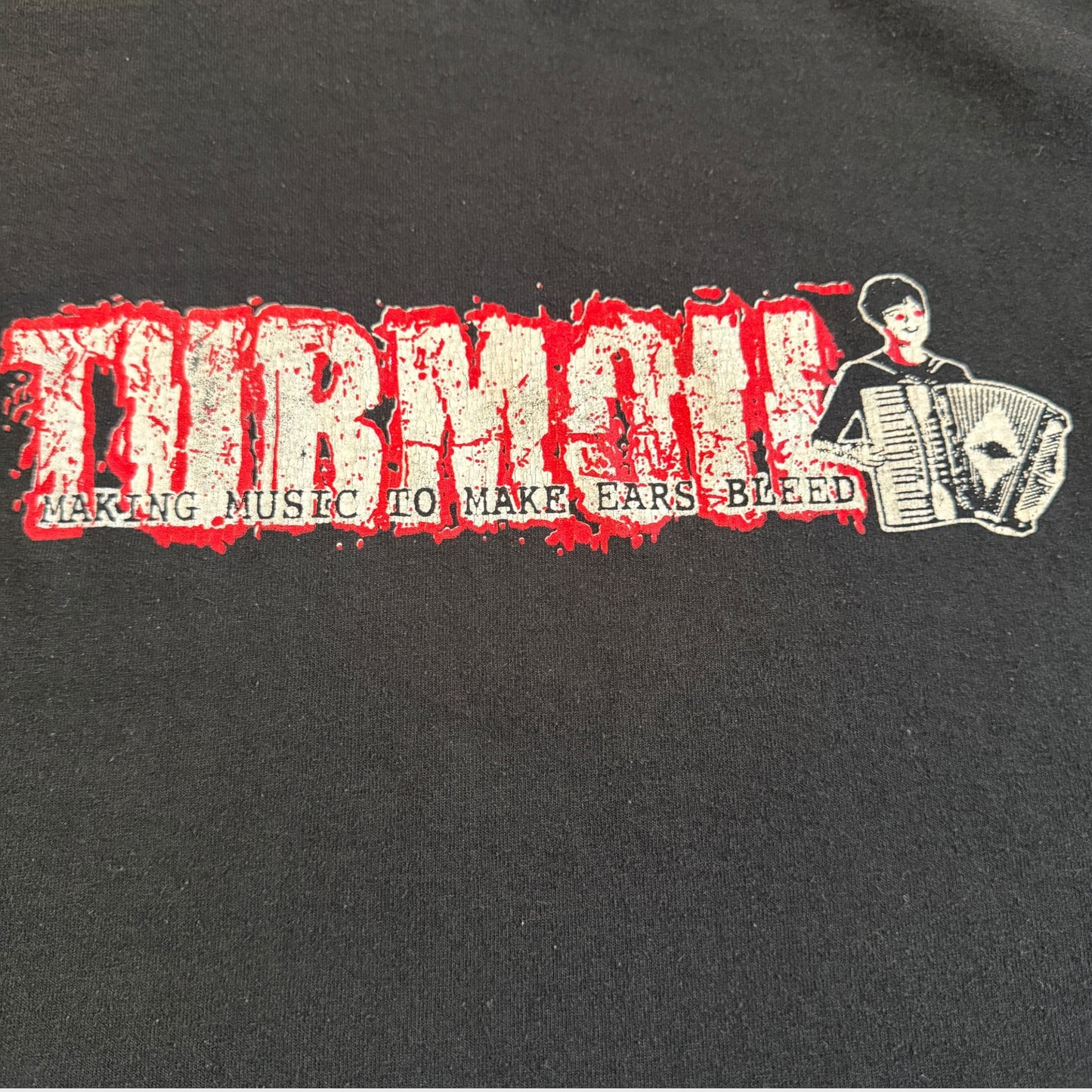 Turmoil Band Squeezebox The Process Of 1999 Vintage T-Shirt Size XL Lickgoldensky Conviction