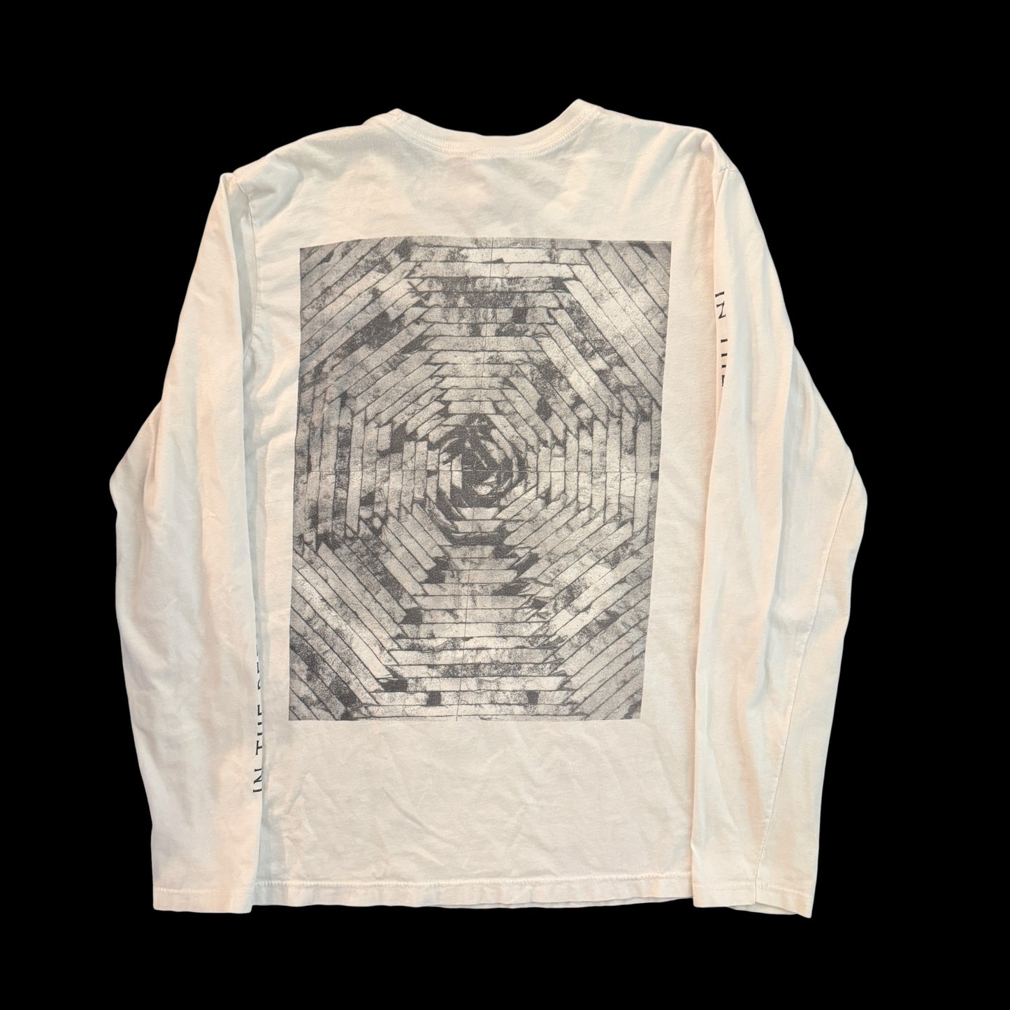 Prurient Band In the Ashes of Science We Fall Long Sleeve White T-Shirt Size L Vatican Shadow Cold Cave