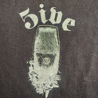 5ive Band Mic Y2K Vintage T-Shirt Size M Palms Gozu ISIS The Band Red Sparowes Cable