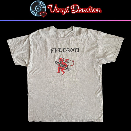 Freedom Detroit Hardcore Band Nuke The Nation Tour 2015 Gray T-Shirt Size XL