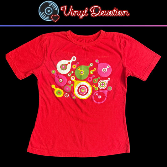 Lemon Jelly Band Lemonjelly.ky Y2K Vintage Red T-Shirt Size Womens Small