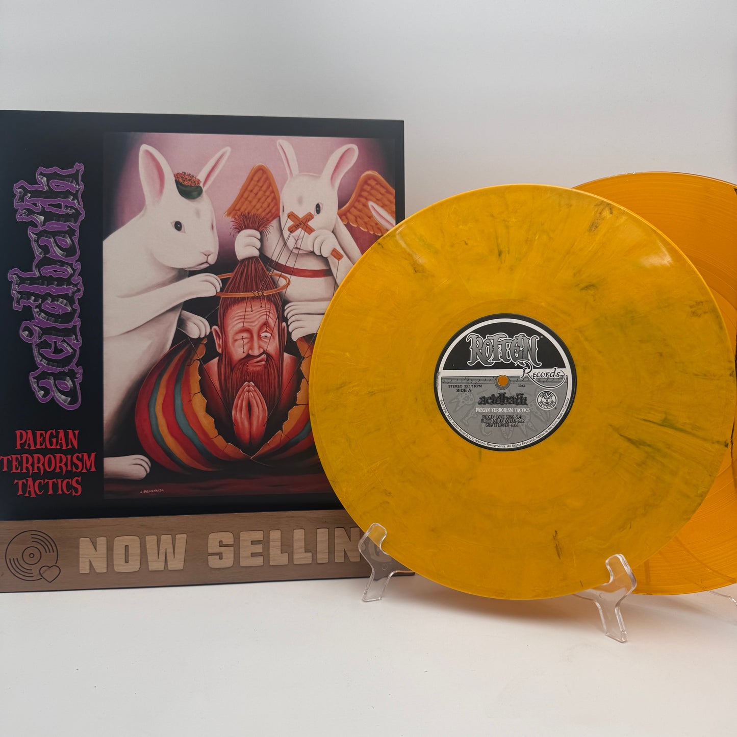 Acid Bath - Paegan Terrorism Tactics Vinyl LP 180 Gram Clear Orange /  Opaque Yellow Smoke