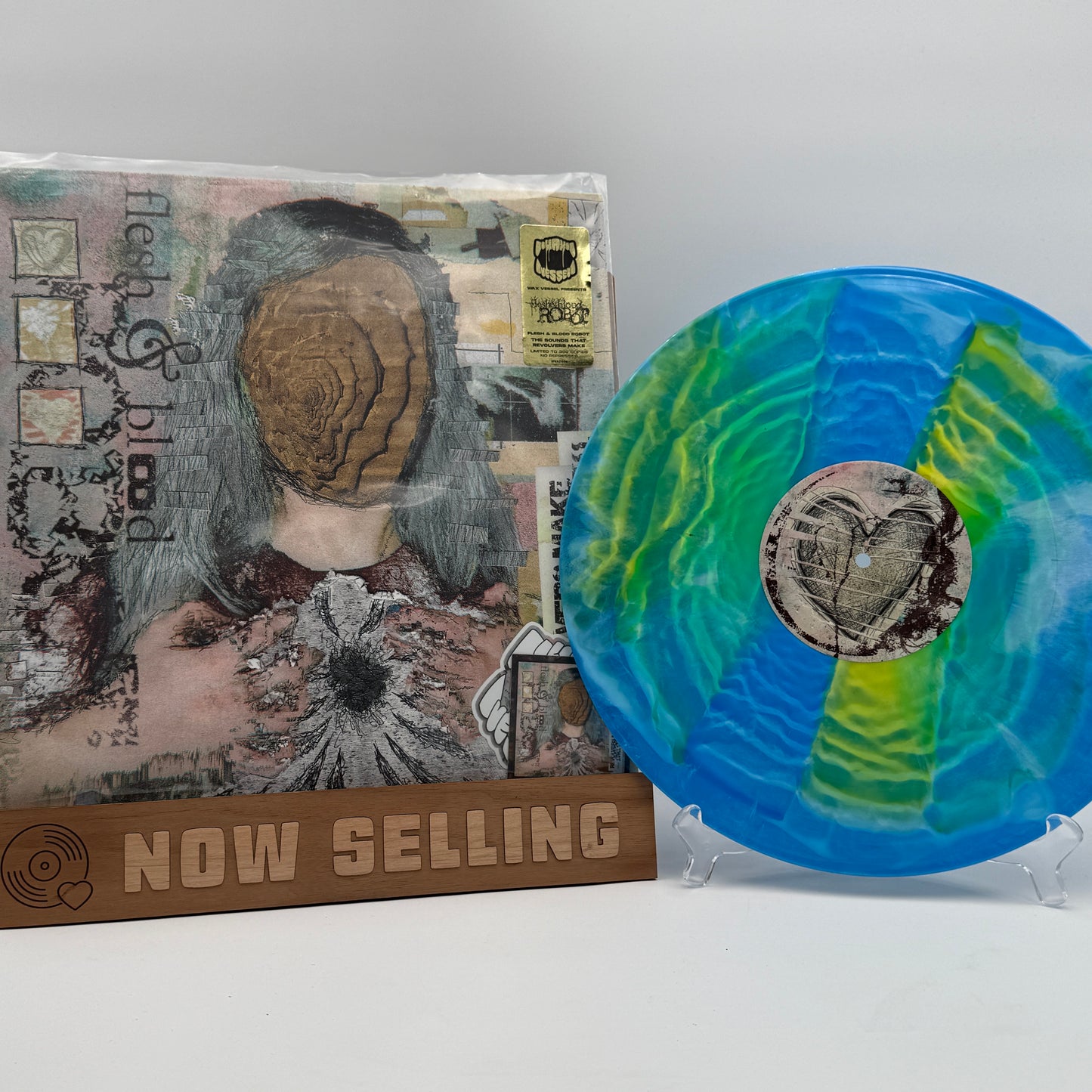 Flesh And Blood Robot - The Sounds That Revolvers Make Vinyl LP Colorwave Sig Wax Vessel