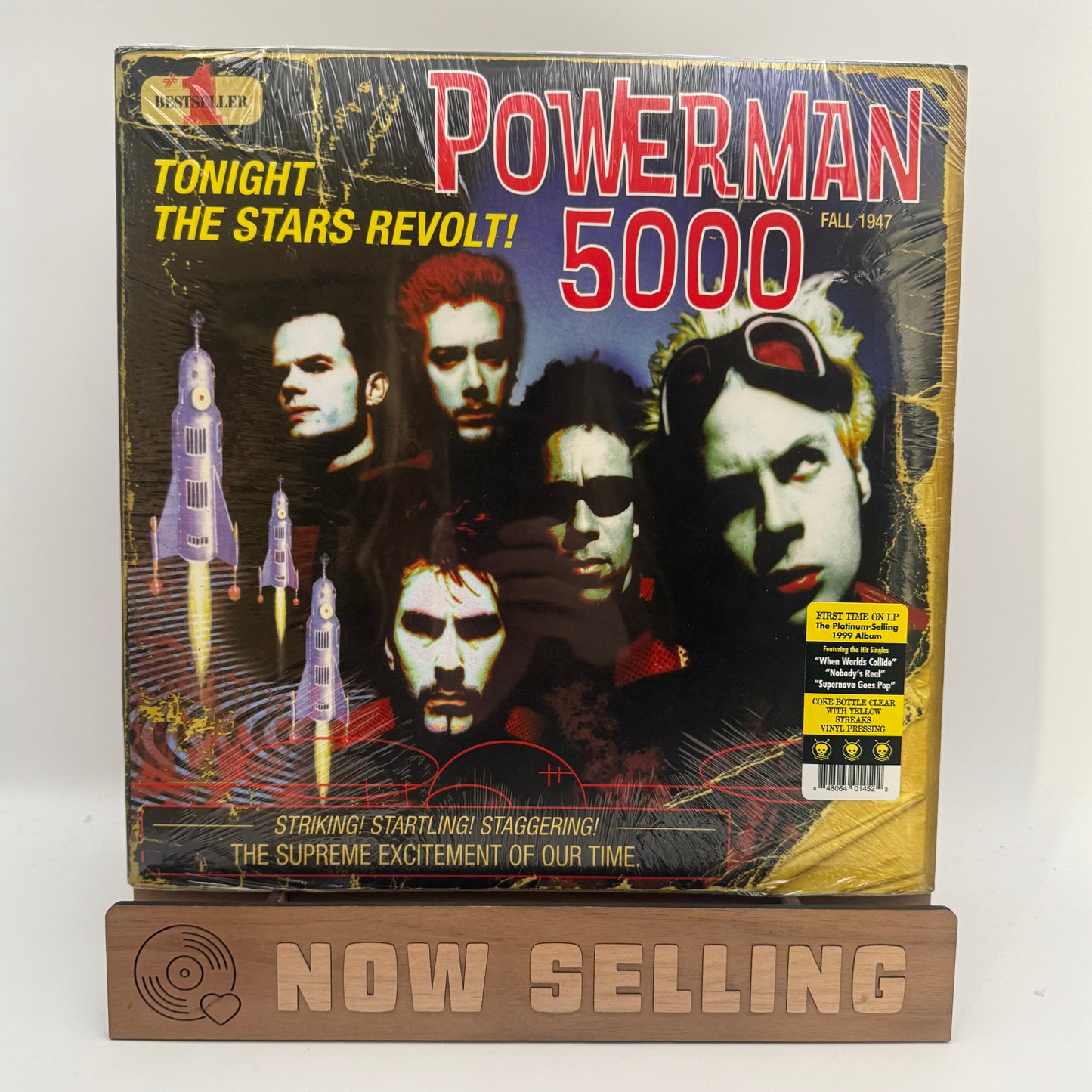 Powerman 5000 - Tonight The Stars Revolt! Vinyl LP Clear Yellow Streaks SEALED PM5K