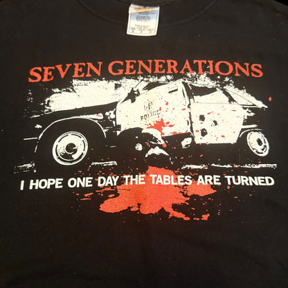 Seven Generations Vegan Straight Edge Band Vintage T-Shirt Size S Children Of God
