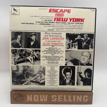 Escape From New York Soundtrack Vinyl LP Original 1st Press John Carpenter