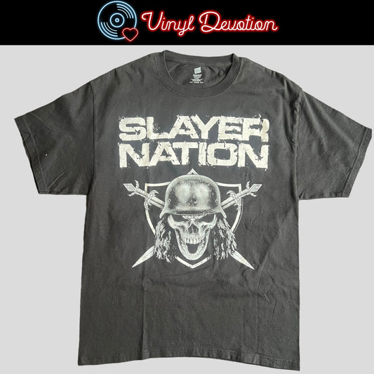 Slayer Band 2013 Tour Slayer Nation T-Shirt Size L