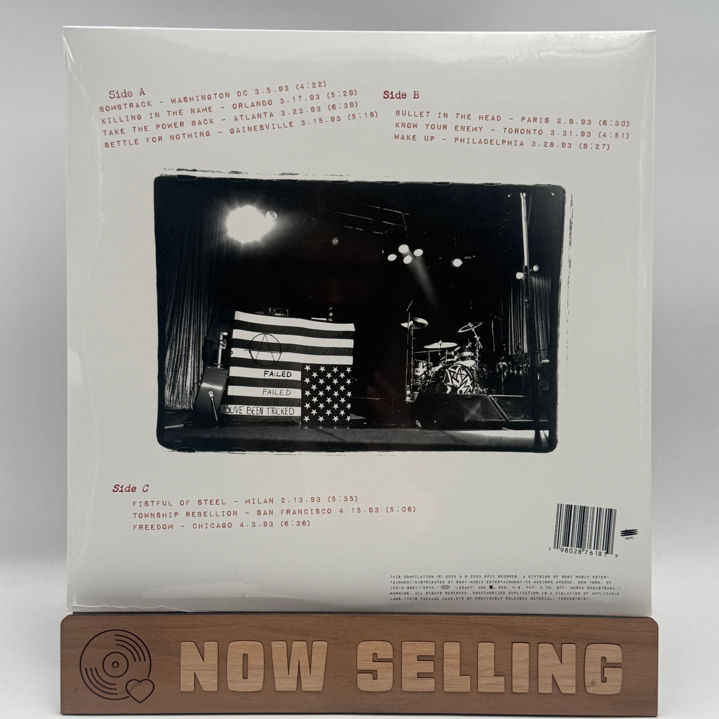 Rage Against The Machine - Live On Tour 1993 Vinyl LP SEALED Record Store Day 2025