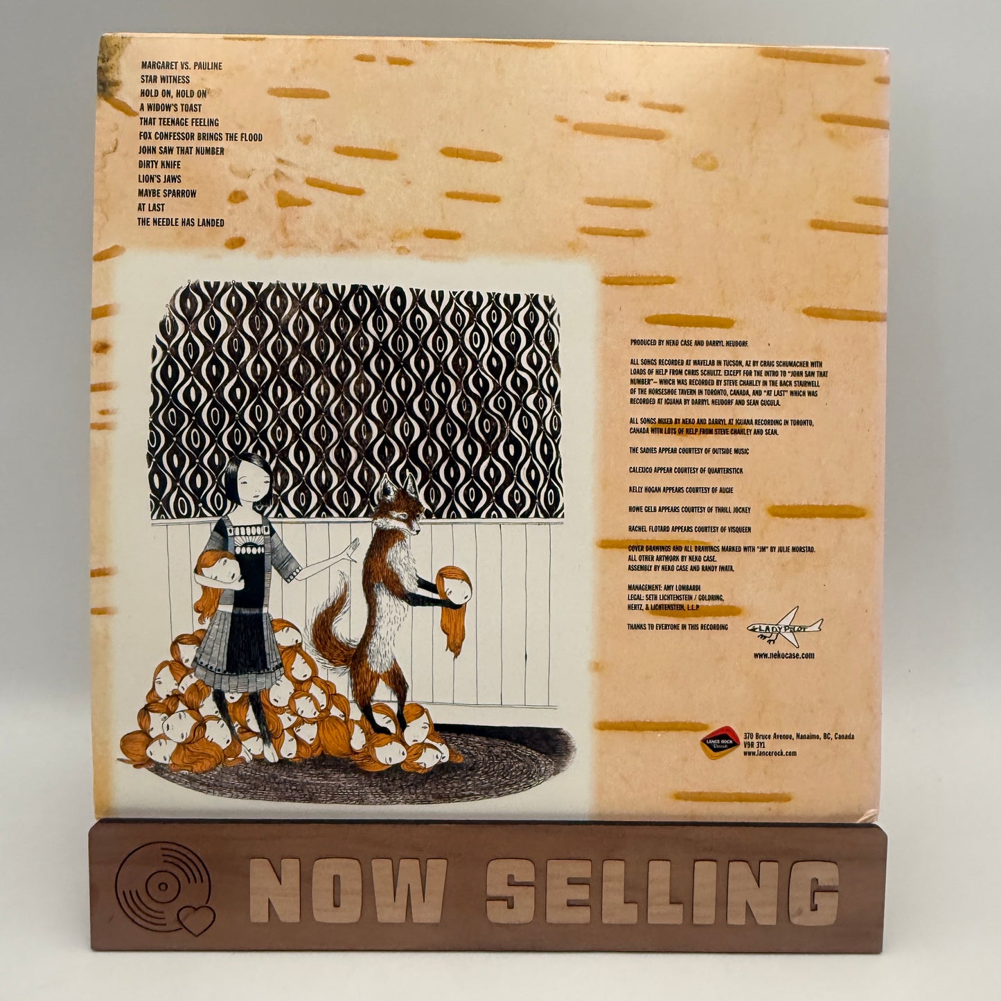 Neko Case - Fox Confessor Brings The Flood Vinyl LP 2009 Canada Reissue VG/VG+