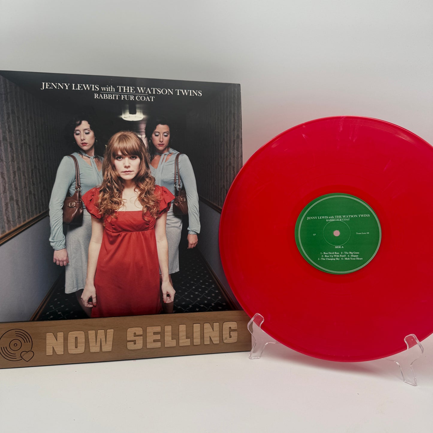Jenny Lewis with The Watson Twins - Rabbit Fur Coat Vinyl LP Reissue Red White Swirl