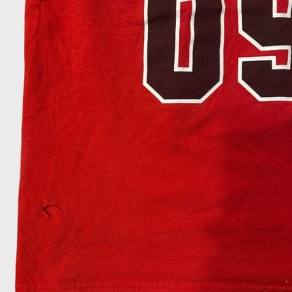 GUNS UP! Straight Edge Hardcore Band Getting Ignorant 09 Red Tank Top Size M