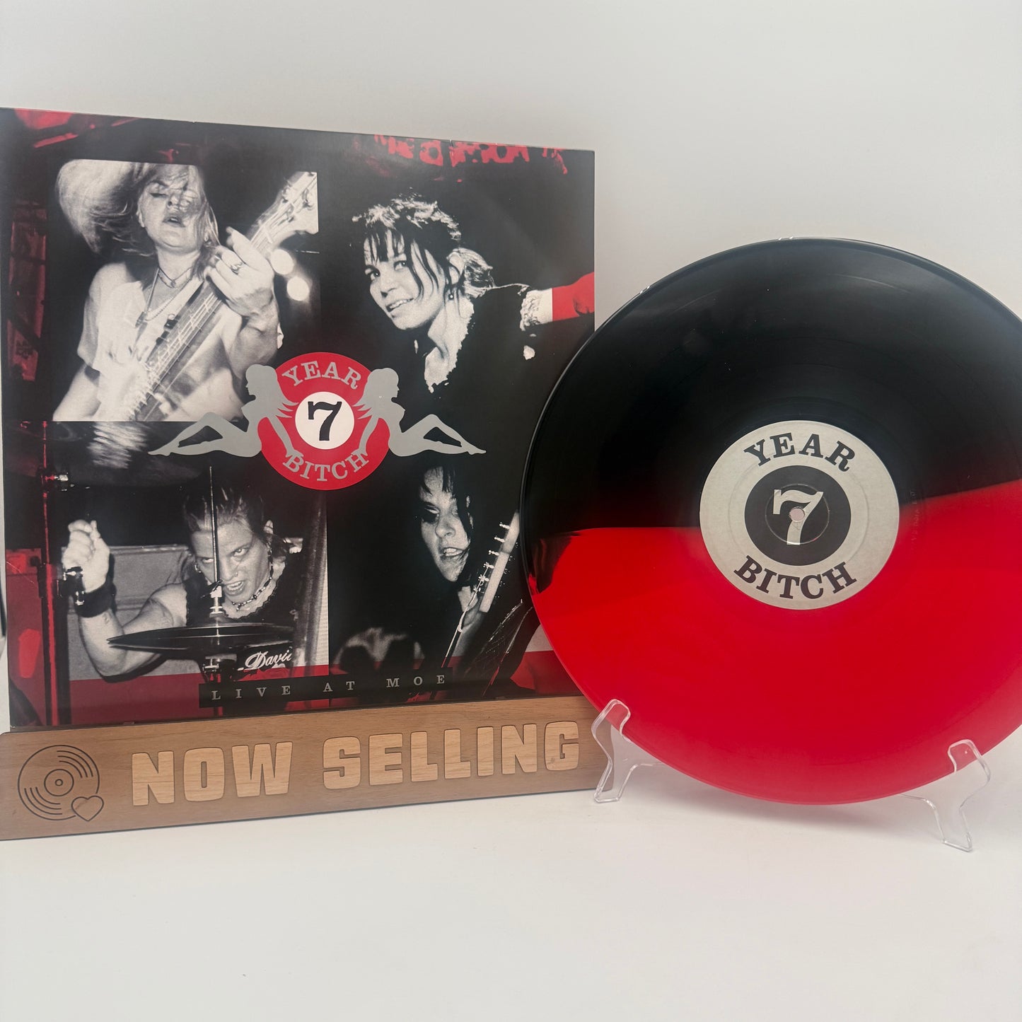 7 Year Bitch - Live At Moe Vinyl LP Red / Black Split