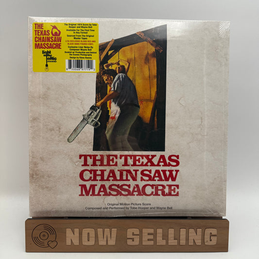 The Texas Chain Saw Massacre Soundtrack Vinyl LP Blood Red & Black Hand Pour SEALED