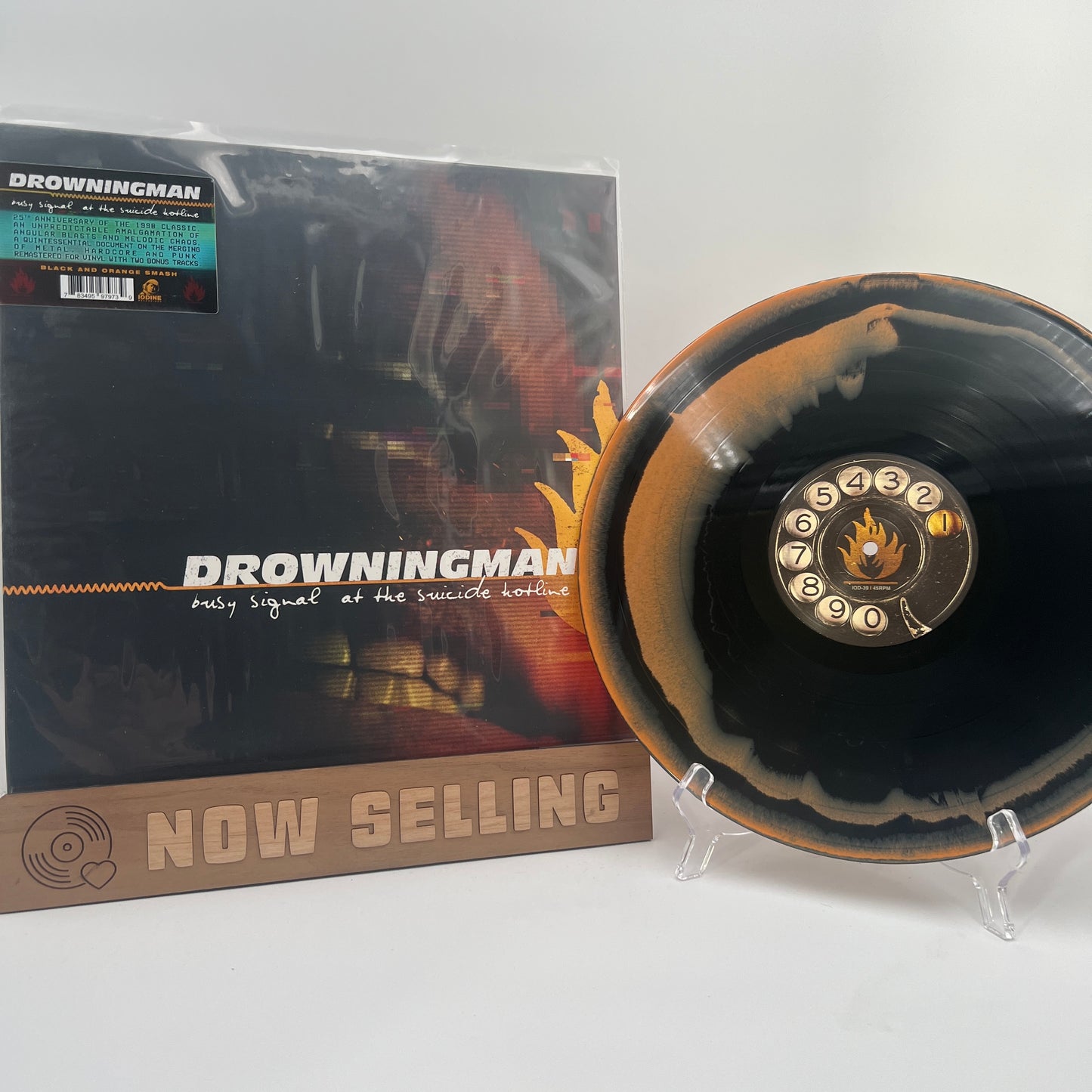 Drowningman - Busy Signal at the Suicide Hotline Vinyl LP Black and Orange Smash