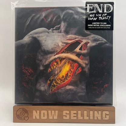 END - The Sin Of Human Frailty Vinyl LP Indie Exclusive Clear w/ Blob Splatter