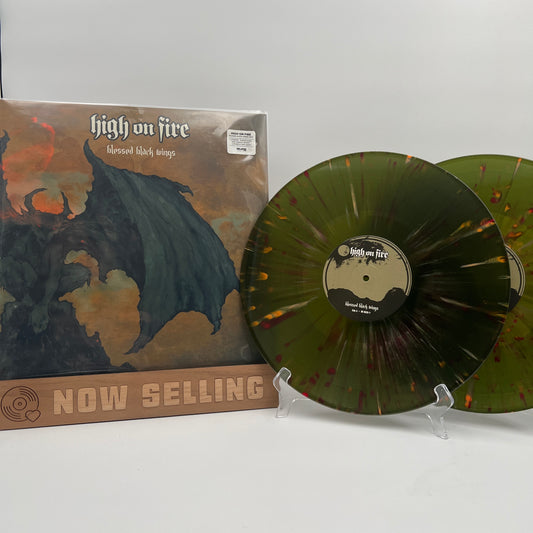 High On Fire - Blessed Black Wings Vinyl LP Green Orange Merge Red Splatter