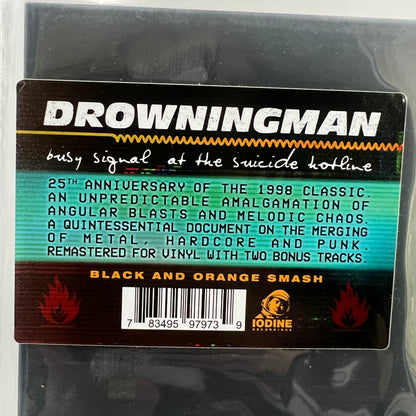 Drowningman - Busy Signal at the Suicide Hotline Vinyl LP Black and Orange Smash